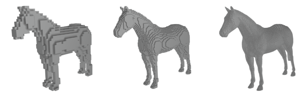 3D model koňa